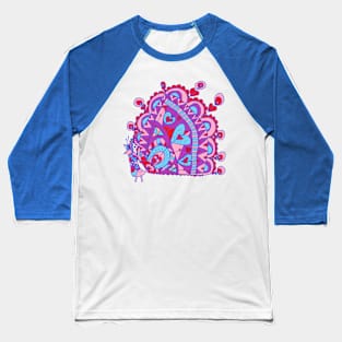 Peacock Bird Baseball T-Shirt